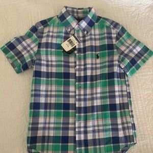 NWT RL Polo button up- boys